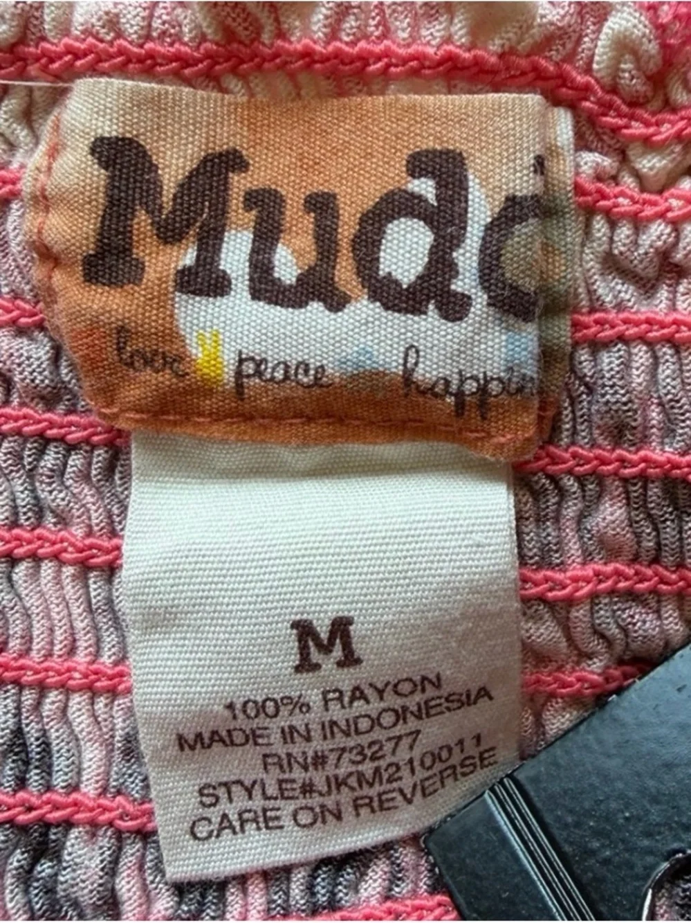 Mudd Vintage Y2K Smocked Mini Cami Spaghetti Strap Sundress Boho Festival Medium